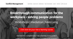 Desktop Screenshot of conflictmanagement.co.nz
